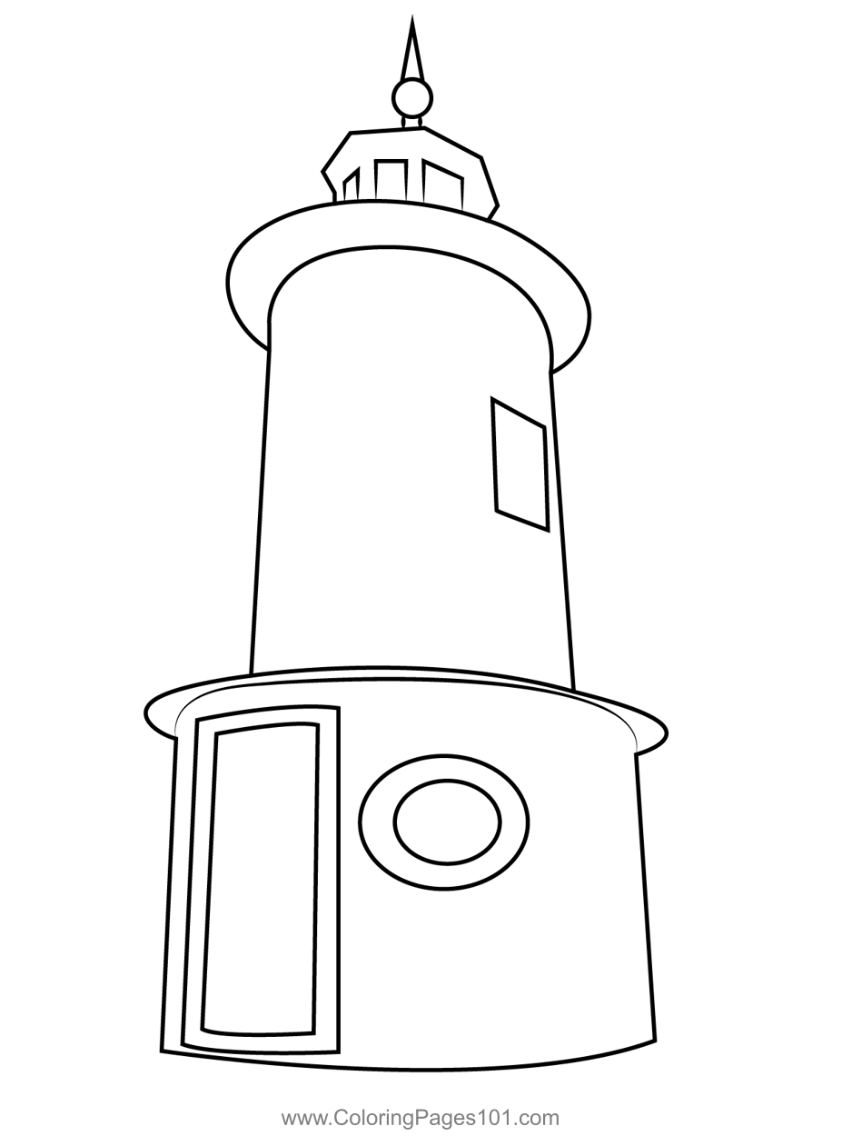 Lighthouse Coloring Page for Kids - Free Lighthouses Printable Coloring ...