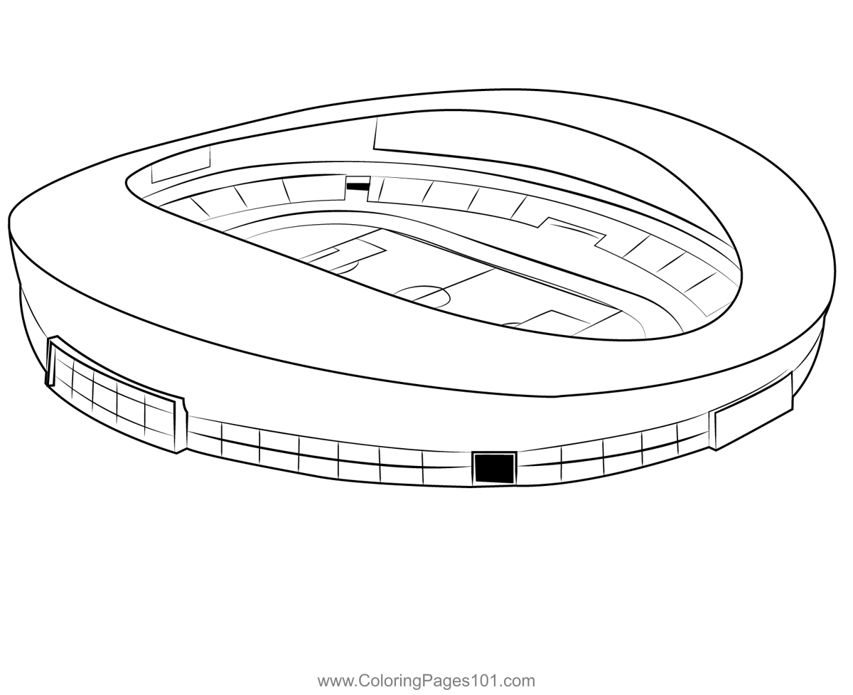 Jining Stadium Coloring Page for Kids - Free Stadiums Printable ...