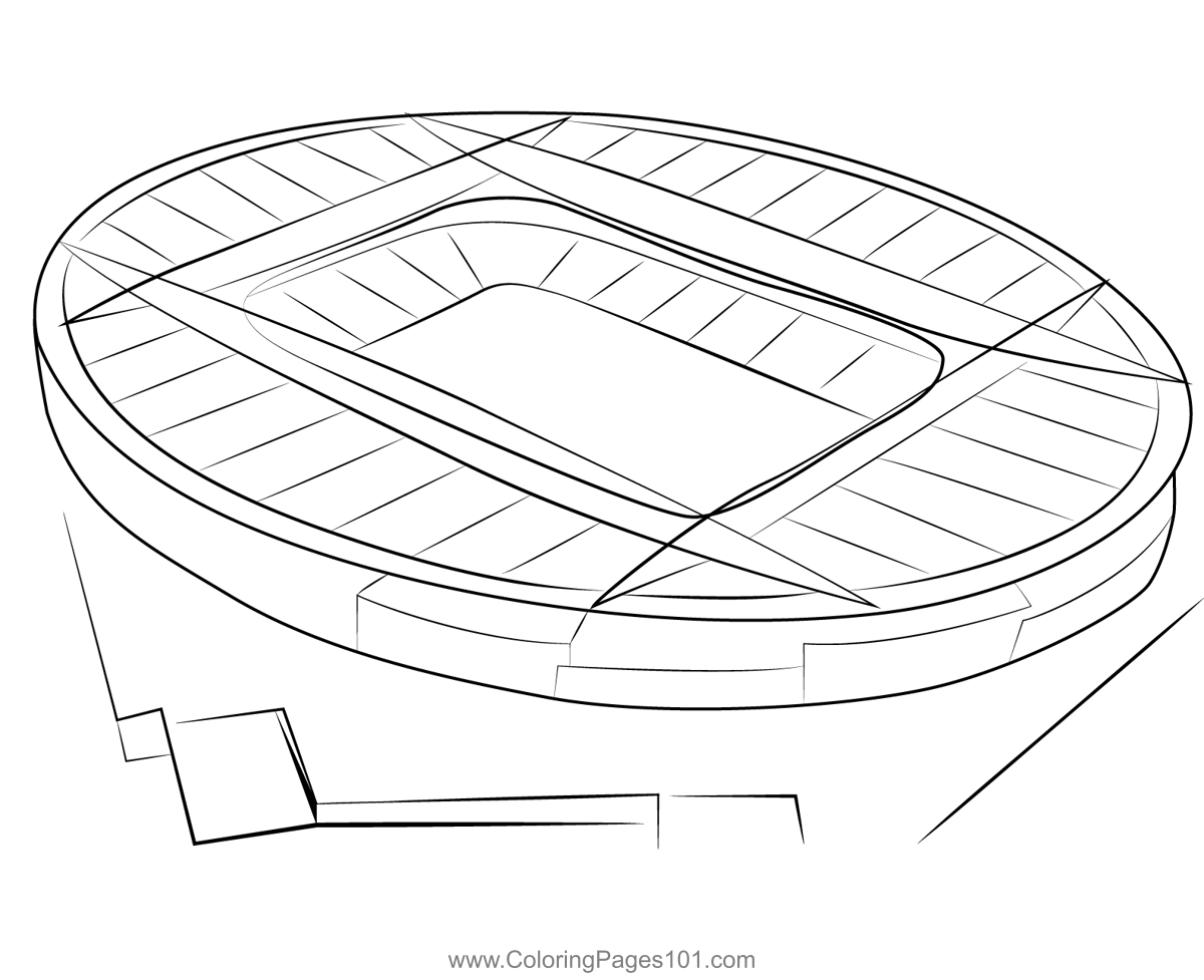 Stadiums 9 Coloring Page for Kids - Free Stadiums Printable Coloring ...