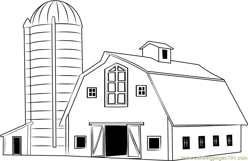 Download Traditional Wood Barn Coloring Page For Kids Free Barn Printable Coloring Pages Online For Kids Coloringpages101 Com Coloring Pages For Kids