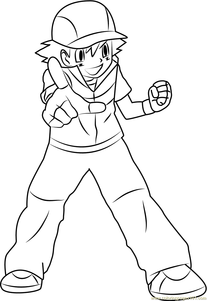 ash ketchum coloring pages (Updated 2023)