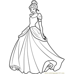  470 Princess Cinderella Coloring Pages For Adults  HD
