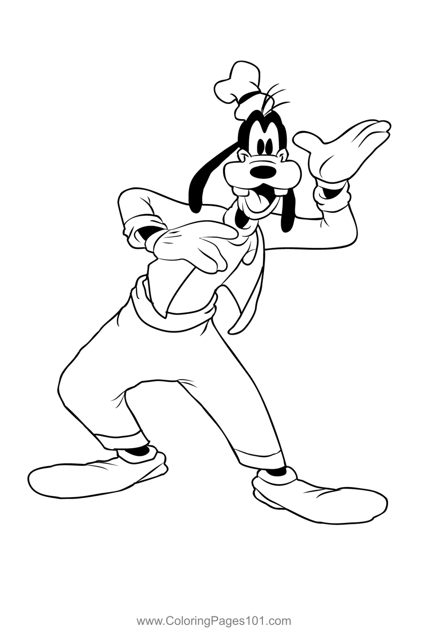 Goofy 3 Coloring Page for Kids - Free Goofy Printable Coloring Pages ...