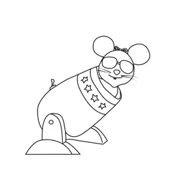 LBB Mouse Little Baby Bum Free Coloring Page for Kids