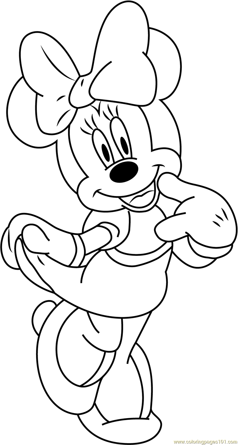 Free Minnie Mouse Color Pages / Baby Minnie Mouse Coloring Pages