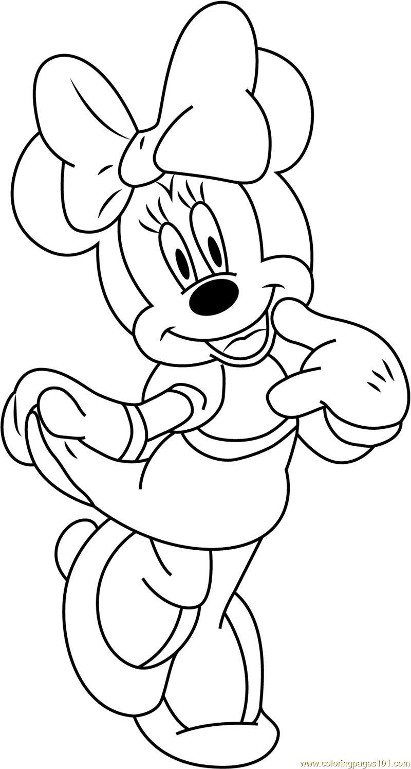 Free Printable Minnie Mouse Coloring Pages For Kids Print Download Free Minnie Mouse Coloring 