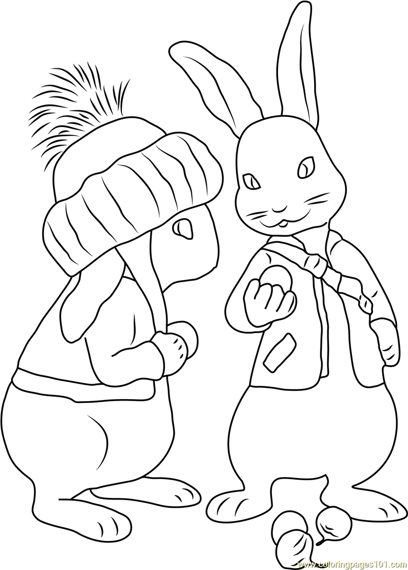 Peter Rabbit Coloring Pages Nick Jr