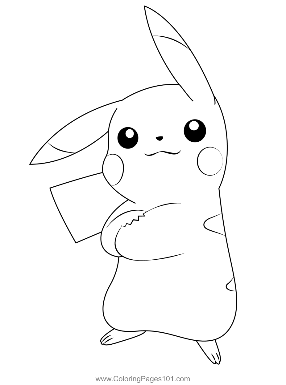 10 Anime-Style Pikachu Coloring Pages to Download for Limitless Fun