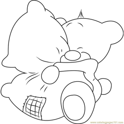 bear hug coloring pages