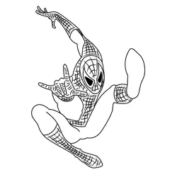 Spiderman Render Coloring Page for Kids - Free Spider-Man Printable ...