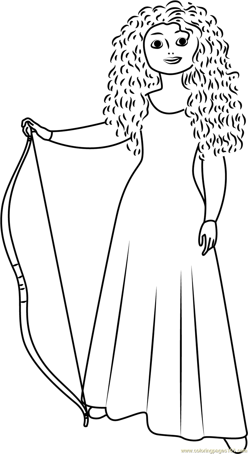 Merida Coloring Page For Kids Free Brave Printable Coloring Pages 