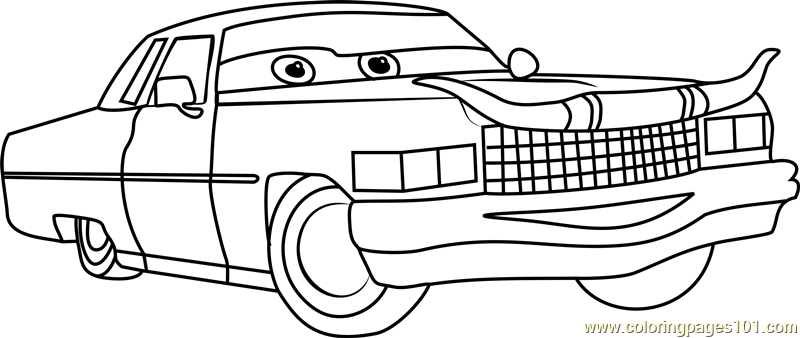 Tex Dinoco from Cars 3 Coloring Page - Free Cars 3 Coloring Pages ...