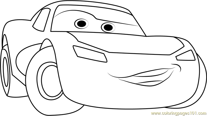 Disney Red Cars Lightning McQueen Coloring Page for Kids - Free Cars  Printable Coloring Pages Online for Kids  | Coloring  Pages for Kids