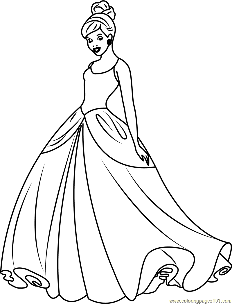 Free Disney Princess Coloring Pages Pdf Coloring Jasmine Princess 