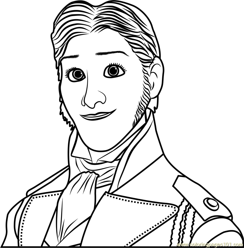 Prince Hans Coloring Page - Free Frozen Coloring Pages ...