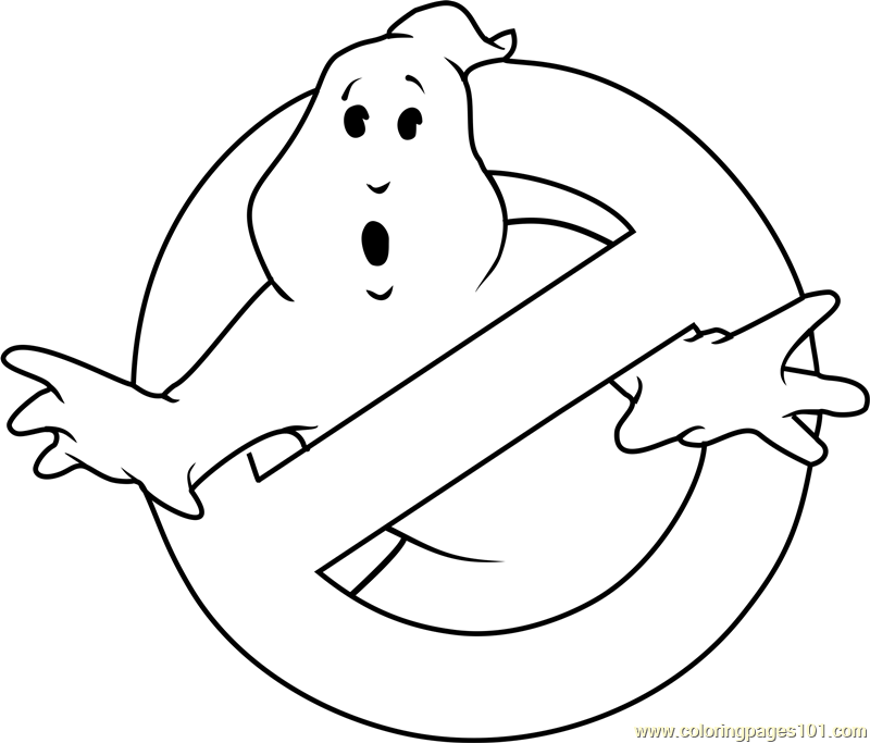 Ghostbusters Logo Coloring Page - Free Ghostbusters Coloring Pages ...