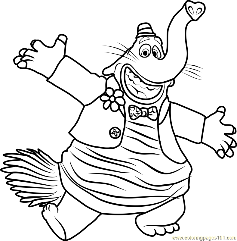 Bing Bong Coloring Page for Kids - Free Inside Out Printable Coloring ...
