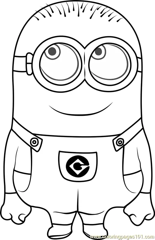 Phil Coloring Page for Kids - Free Minions Printable Coloring Pages ...