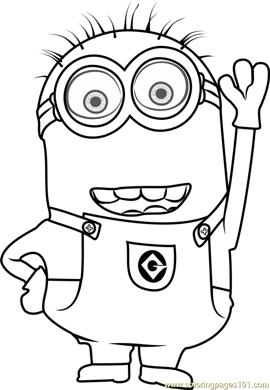 Tom Coloring Page for Kids - Free Minions Printable Coloring Pages ...