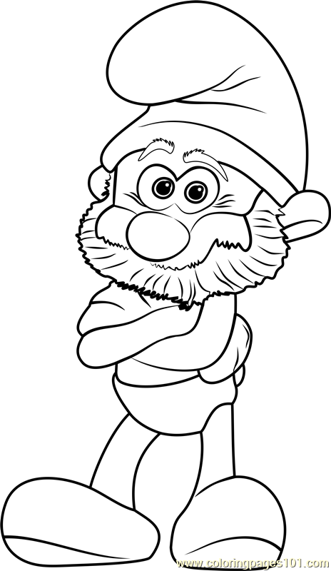 smurf coloring pages from the movie