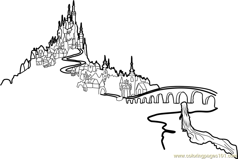 disney castle coloring pages printable
