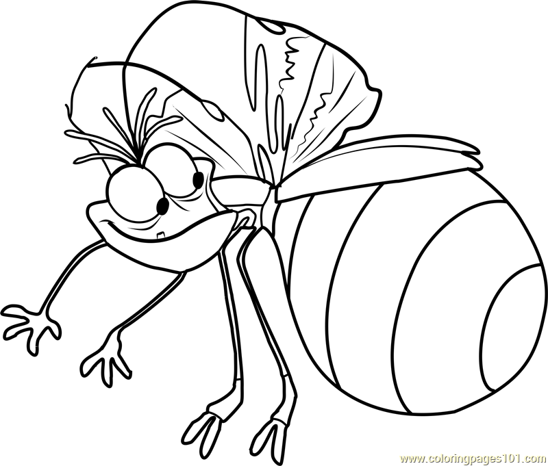 firefly coloring page