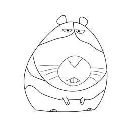 Annoyed Norman The Secret Life Of Pets Free Coloring Page for Kids