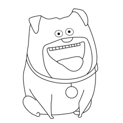 Happy Mel The Secret Life Of Pets Coloring Page