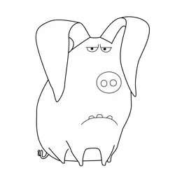 Tattoo The Secret Life Of Pets Coloring Page