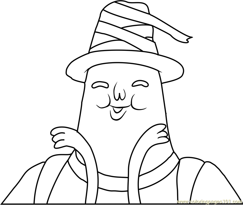 Magic Man Coloring Page for Kids - Free Adventure Time Printable ...