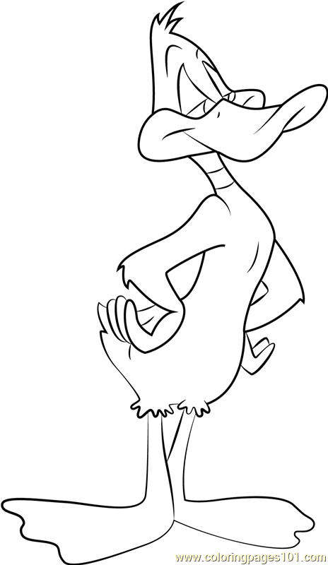 daffy duck coloring page for kids free animaniacs