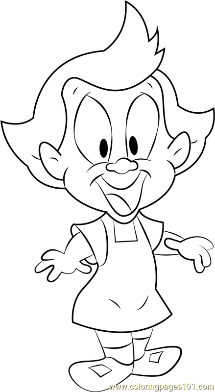 Mindy Coloring Page for Kids - Free Animaniacs Printable Coloring Pages