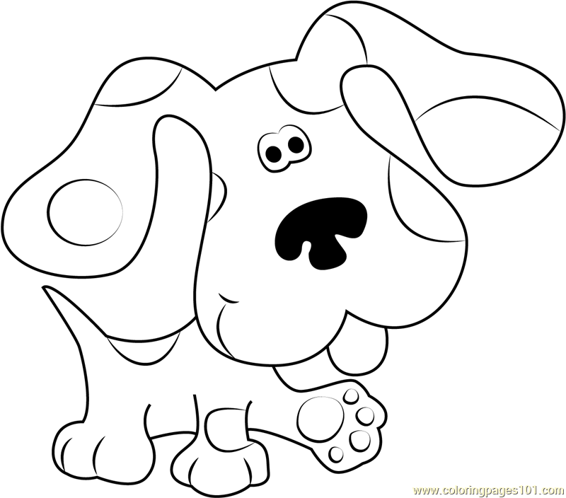 Blues Clues Walking Coloring Page - Free Blue's Clues Coloring Pages ...