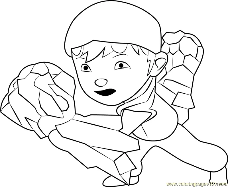 BoBoiBoy Earth Coloring Page for Kids - Free BoBoiBoy Printable ...