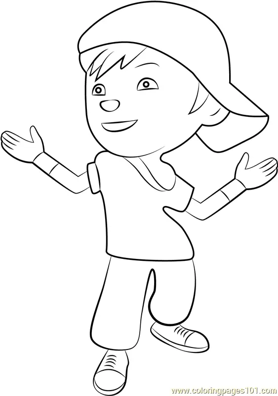 BoBoiBoy Thorn Coloring Page for Kids - Free BoBoiBoy Printable ...