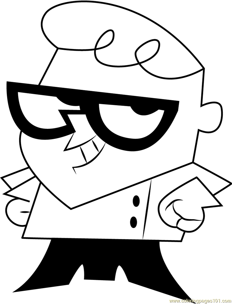 Dexter's laboratory coloring pages