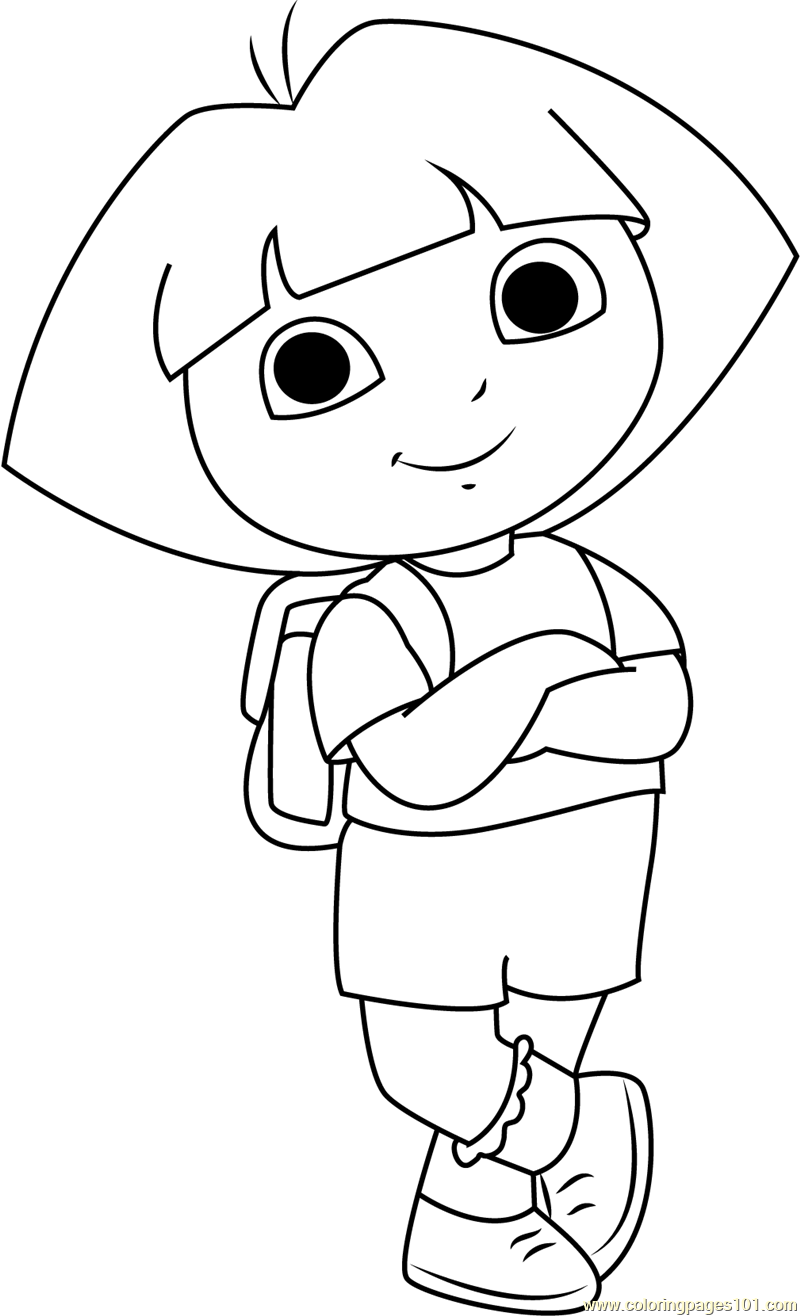 dora-coloring-pages-free