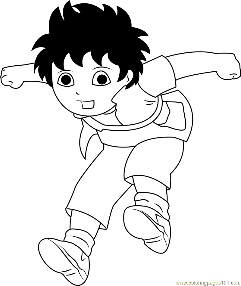 jump coloring page