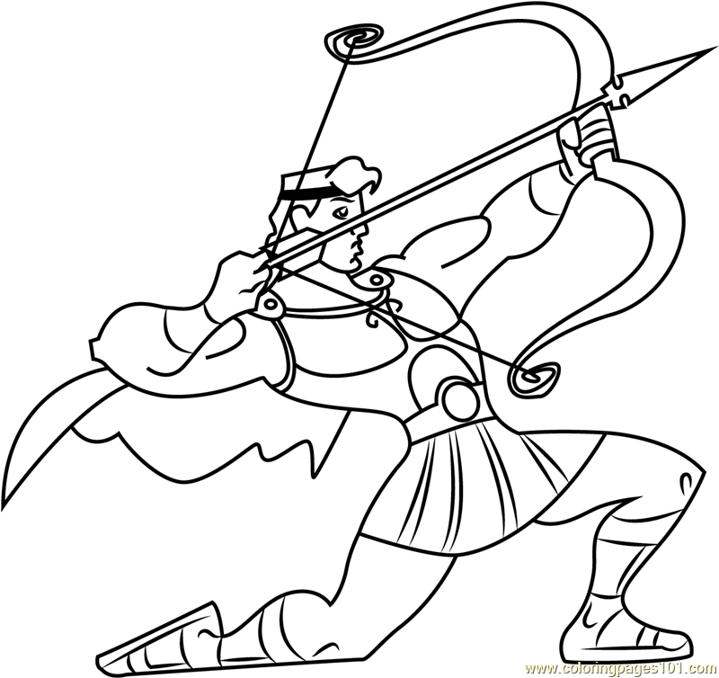 arrow island vbs coloring pages