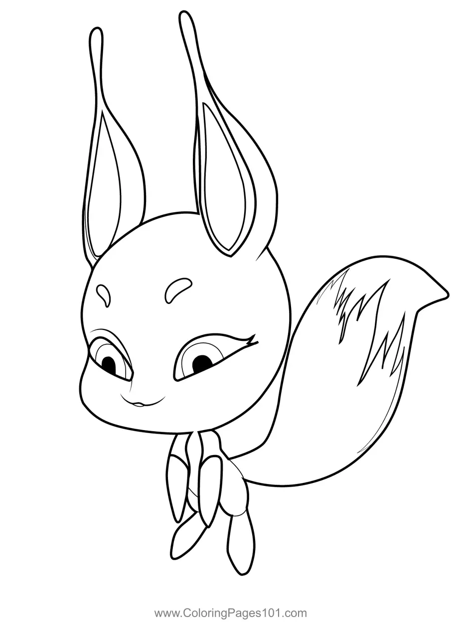 Trixx Kwami Miraculous Ladybug Coloring Page for Kids - Free Miraculous ...