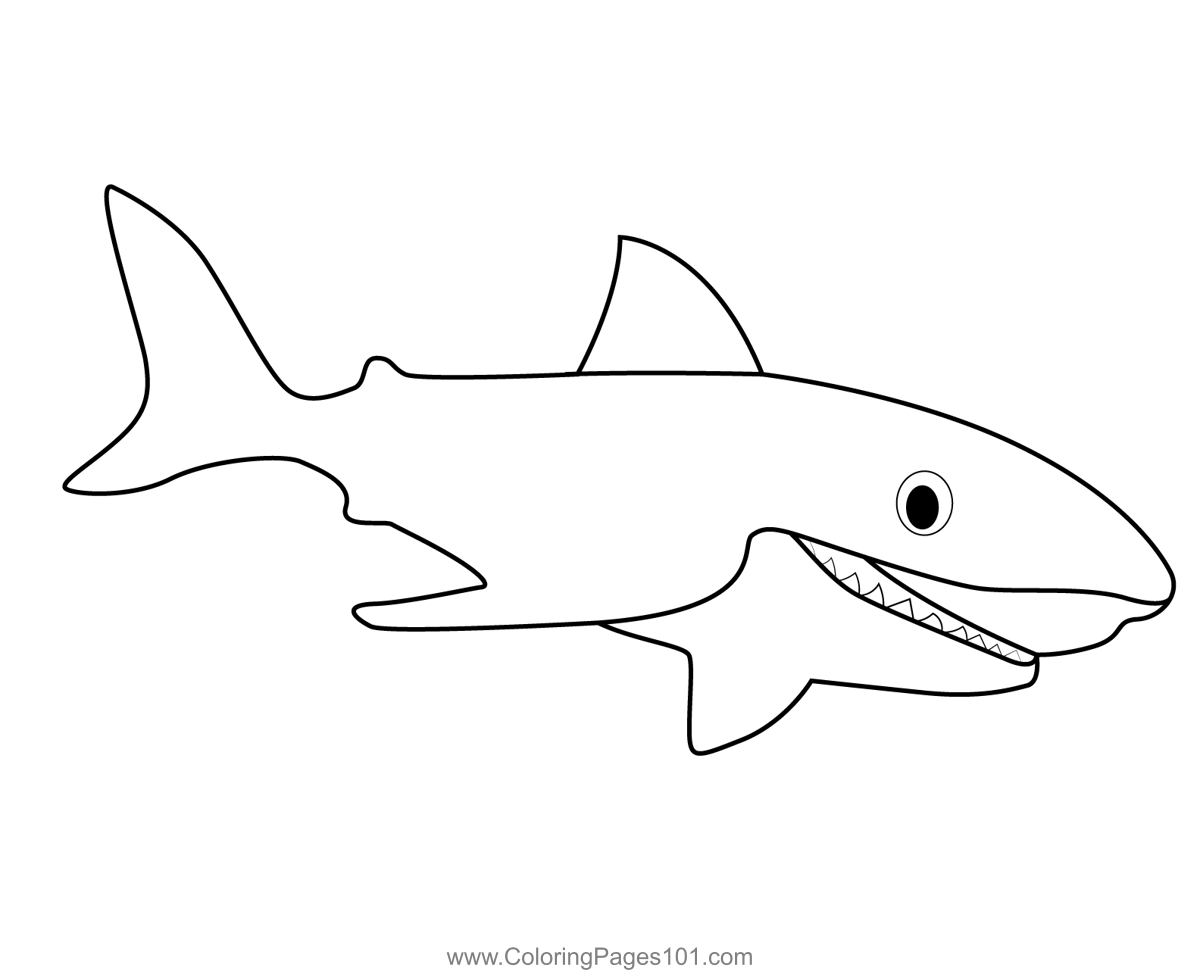 Tiger Shark Octonauts Coloring Page for Kids - Free Octonauts Printable ...