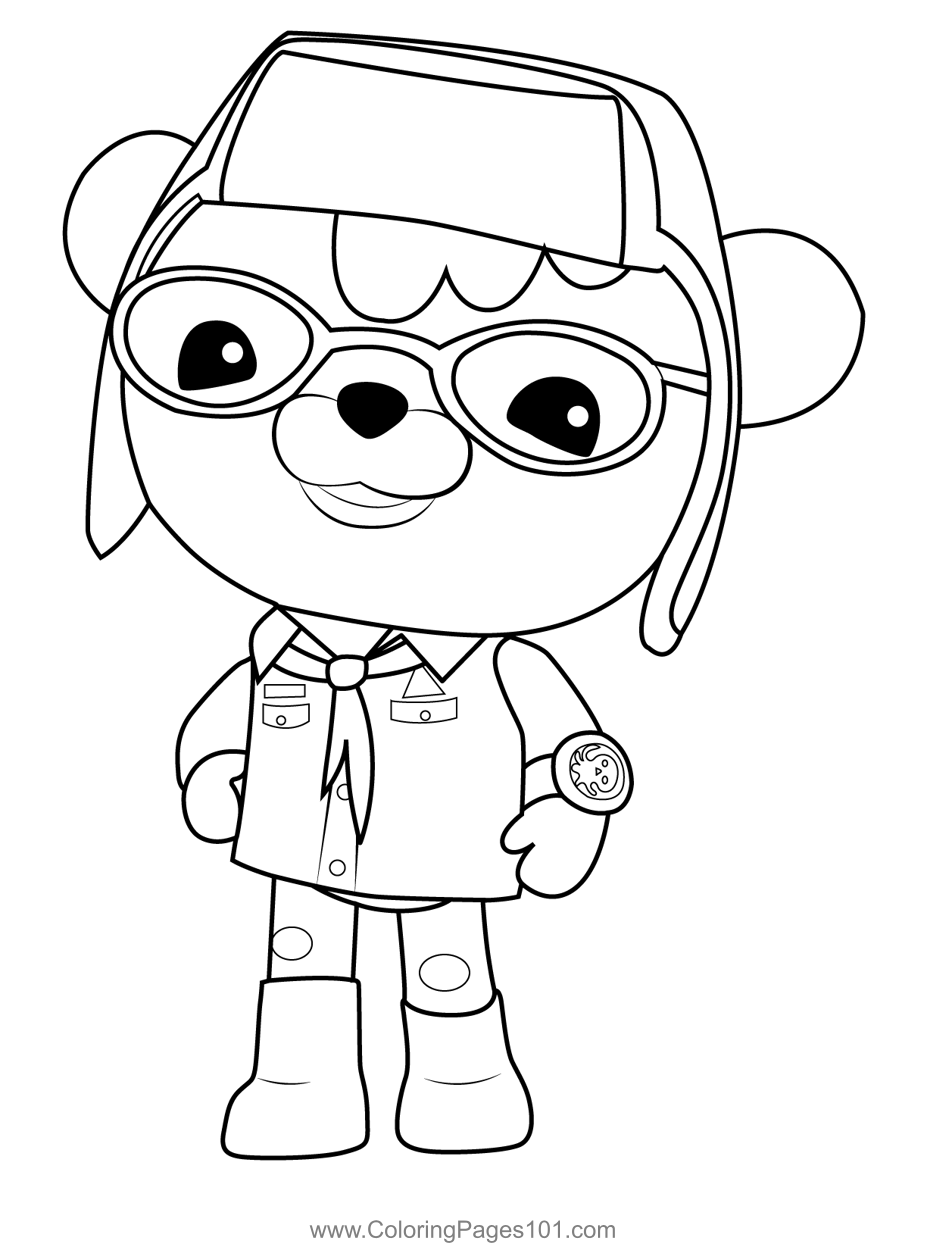 Tracker Octonauts Coloring Page for Kids - Free Octonauts Printable ...