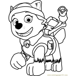 everest paw patrol Coloring Pages for - everest paw patrol printable coloring pages - ColoringPages101.com