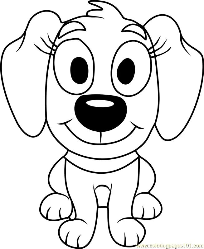Pound Puppies Piper Coloring Page for Kids - Free Pound Puppies ...