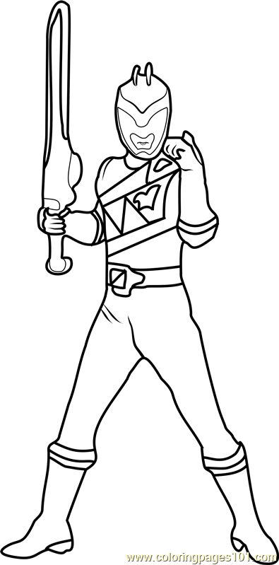 Power Ranger Coloring Page for Kids - Free Power Rangers Printable