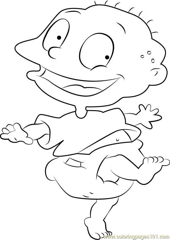 Download Tommy Coloring Page for Kids - Free Rugrats Printable ...