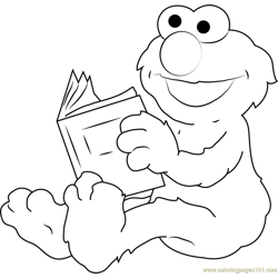 Elmo the Muppet Coloring Page for Kids - Free Sesame Street Printable ...