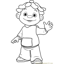 Gabriela Coloring Page for Kids - Free Sid the Science Kid Printable