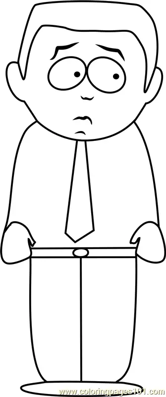 Stephen Stotch from South Park Coloring Page for Kids - Free South Park ...