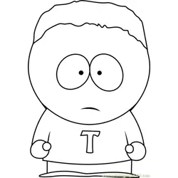 Token Black from South Park Coloring Page for Kids - Free South Park ...
